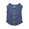 Paws Circle Studded Cross Sleeveless Dog Tee — Charcoal product photo