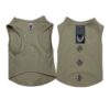 Paws Circle Studded Cross Sleeveless Dog Tee — Olive product photo