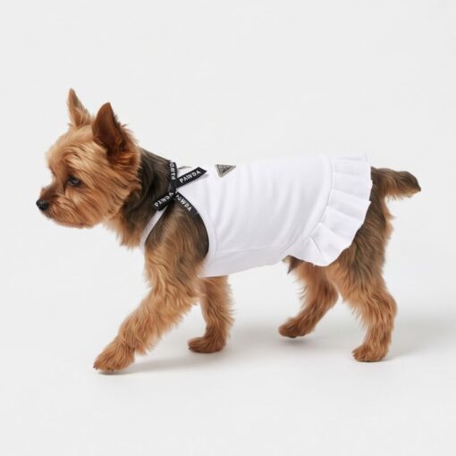 Paws Circle Triangle Ribbon Pleated Dog Dress product photo