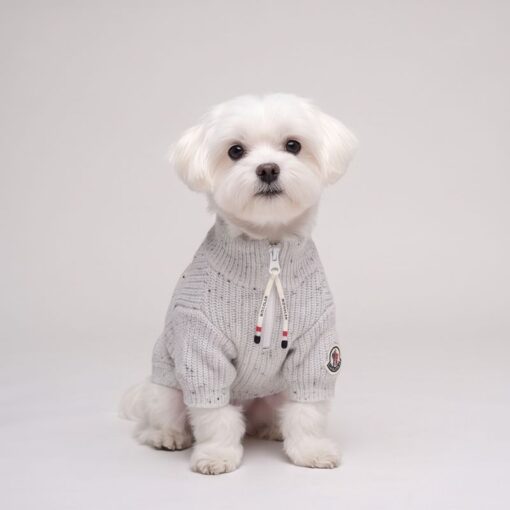 Paws Circle Alpine Crest Half-Zip Knit Dog Sweater product detail