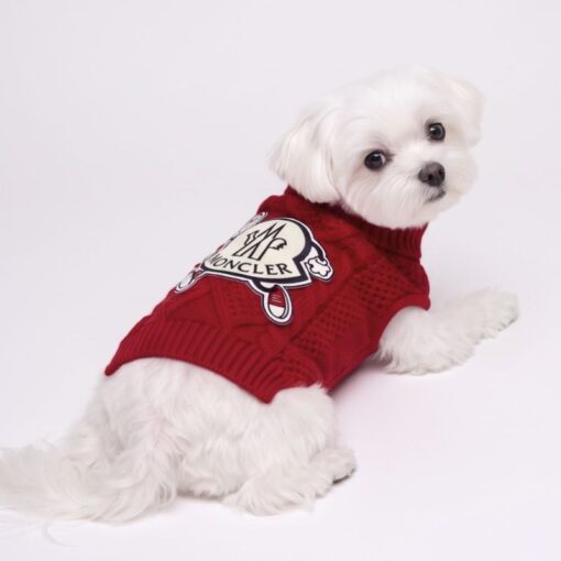 Paws Circle Alpine Crest Cable-Knit Dog Sweater product detail