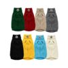 Back view of the Paws Circle Alpine Crest Cable-Knit Dog Sweater