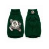 Paws Circle Alpine Crest Cable-Knit Dog Sweater in Green