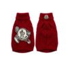 Paws Circle Alpine Crest Cable-Knit Dog Sweater in Red