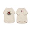 Paws Circle Alpine Crest Logo Dog Sweatshirt in Beige