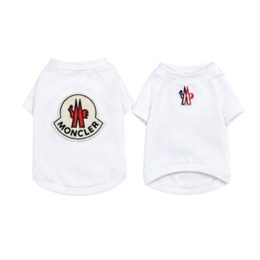 Paws Circle Alpine Crest Logo Dog Sweatshirt in White