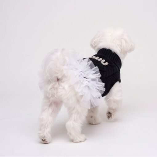 Paws Circle Boutique Cable-Knit Tutu Dog Dress product detail