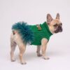 Paws Circle Triangle Ribbon Cable-Knit Tutu Dog Dress product detail