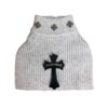 Paws Circle Gothic Cross Half-Zip Knit Dog Sweater product detail