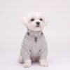 Paws Circle Gothic Cross Half-Zip Knit Dog Sweater product detail