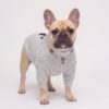 Paws Circle Gothic Cross Half-Zip Knit Dog Sweater product detail