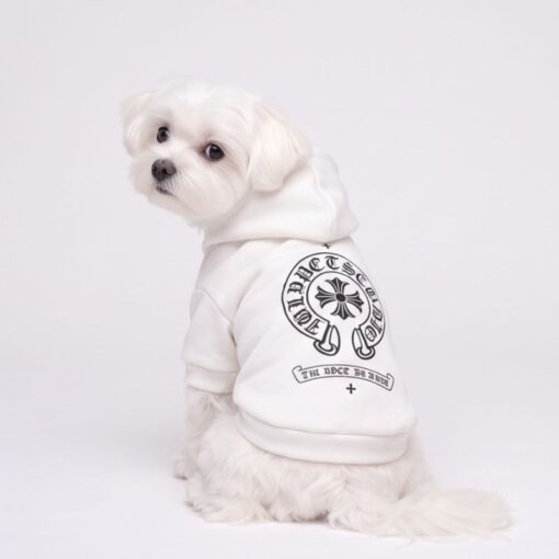 Paws Circle Gothic Heart Cross Dog Hoodie product detail