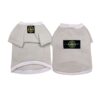 Paws Circle Compass Badge Dog Sweatshirt in Beige