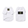 Paws Circle Compass Badge Dog Sweatshirt in White