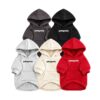 Back view of the Paws Circle Adventure Mountain Logo Dog Hoodie